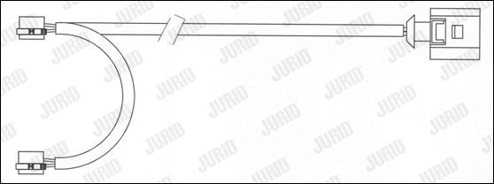 Jurid 581449 - Предупредителен контактен сензор, износване на накладките vvparts.bg