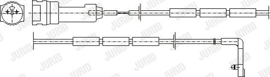 Jurid 581340 - Предупредителен контактен сензор, износване на накладките vvparts.bg