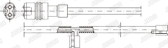 Jurid 581352 - Предупредителен контактен сензор, износване на накладките vvparts.bg