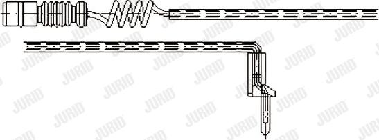 Jurid 581360 - Предупредителен контактен сензор, износване на накладките vvparts.bg