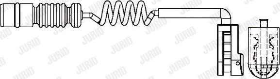 Jurid 581384 - Предупредителен контактен сензор, износване на накладките vvparts.bg