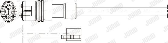 Jurid 581320 - Предупредителен контактен сензор, износване на накладките vvparts.bg