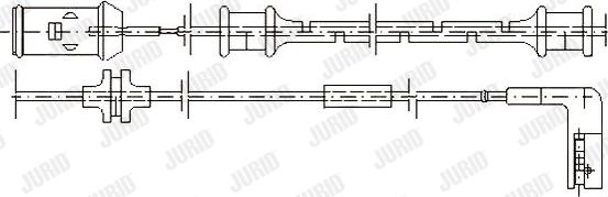 Jurid 581371 - Предупредителен контактен сензор, износване на накладките vvparts.bg