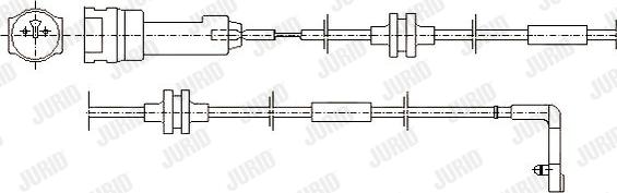 Jurid 581373 - Предупредителен контактен сензор, износване на накладките vvparts.bg