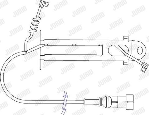 Jurid 587044 - Предупредителен контактен сензор, износване на накладките vvparts.bg