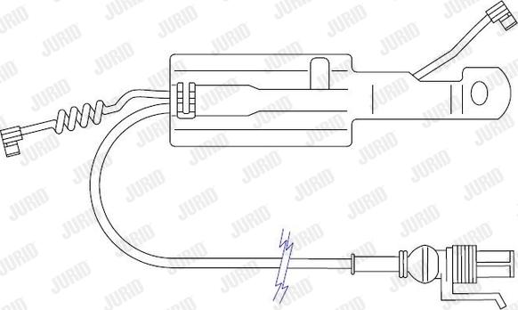 Jurid 587068 - Предупредителен контактен сензор, износване на накладките vvparts.bg