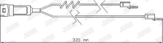 Jurid 587003 - Предупредителен контактен сензор, износване на накладките vvparts.bg