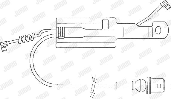 Jurid 587034 - Предупредителен контактен сензор, износване на накладките vvparts.bg