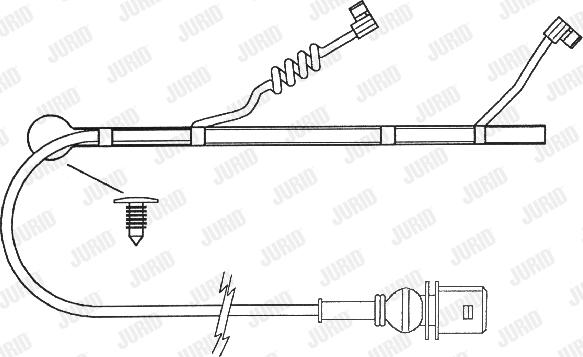 Jurid 587032 - Предупредителен контактен сензор, износване на накладките vvparts.bg