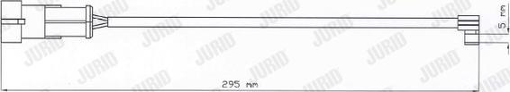 Jurid 587024 - Предупредителен контактен сензор, износване на накладките vvparts.bg