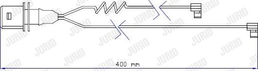 Jurid 587026 - Предупредителен контактен сензор, износване на накладките vvparts.bg