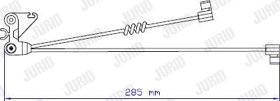 Jurid 587028 - Предупредителен контактен сензор, износване на накладките vvparts.bg