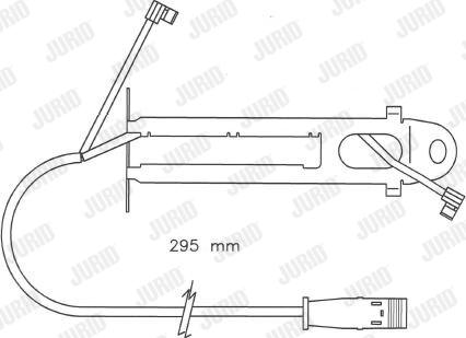 Jurid 587022 - Предупредителен контактен сензор, износване на накладките vvparts.bg