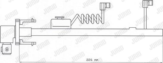 Jurid 587027 - Предупредителен контактен сензор, износване на накладките vvparts.bg