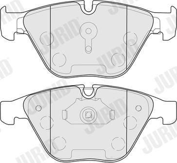 Jurid 574087J - Комплект спирачно феродо, дискови спирачки vvparts.bg