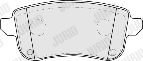 Jurid 574146J - Комплект спирачно феродо, дискови спирачки vvparts.bg