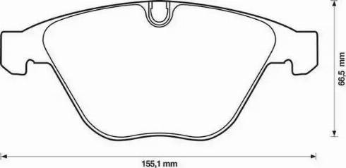 Jurid 571990J-AS - Комплект спирачно феродо, дискови спирачки vvparts.bg