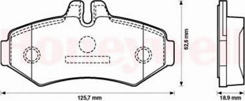 Jurid 571950J-AS - Комплект спирачно феродо, дискови спирачки vvparts.bg