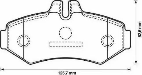 Lemförder 26271 01 - Комплект спирачно феродо, дискови спирачки vvparts.bg