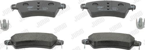 Jurid 571965J - Комплект спирачно феродо, дискови спирачки vvparts.bg