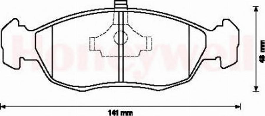 Jurid 571902JAS - Комплект спирачно феродо, дискови спирачки vvparts.bg