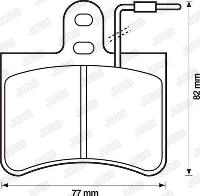 Jurid 571907J - Комплект спирачно феродо, дискови спирачки vvparts.bg