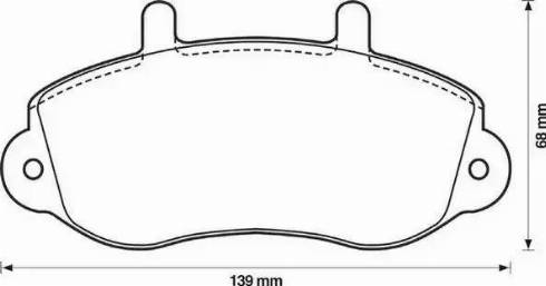 Jurid 571932J-AS - Комплект спирачно феродо, дискови спирачки vvparts.bg