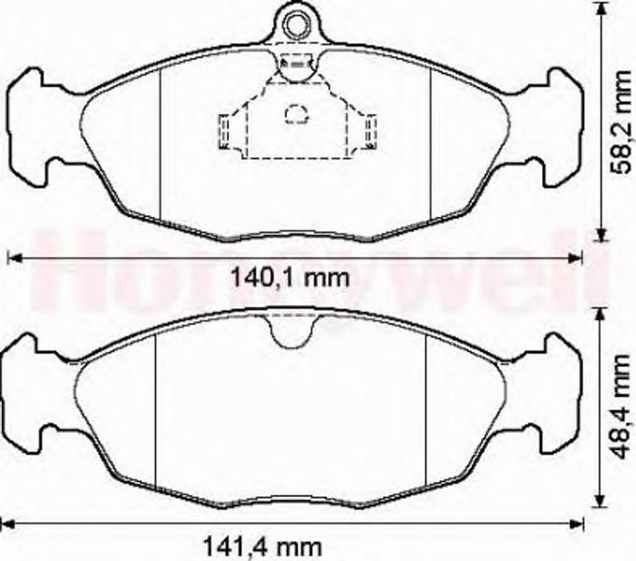 Jurid 571924J-AS - Комплект спирачно феродо, дискови спирачки vvparts.bg