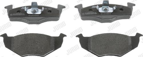Jurid 571923J - Комплект спирачно феродо, дискови спирачки vvparts.bg