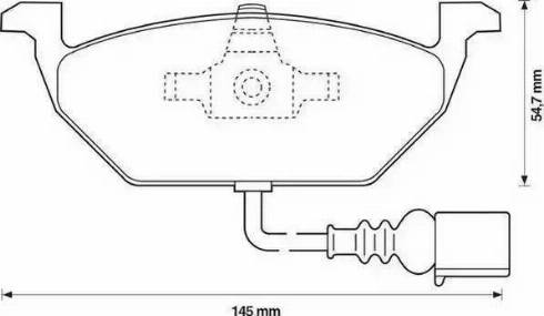 Lemförder 25548 02 - Комплект спирачно феродо, дискови спирачки vvparts.bg