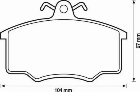 Jurid 571491J-AS - Комплект спирачно феродо, дискови спирачки vvparts.bg