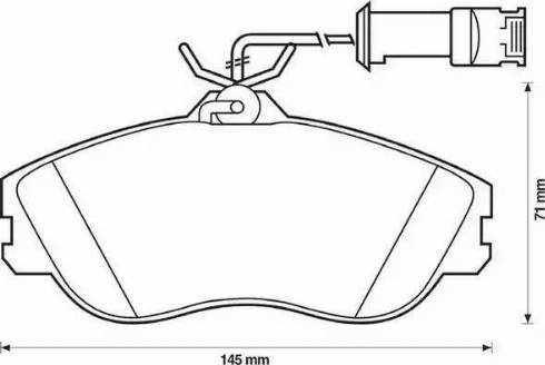 Jurid 571402J-AS - Комплект спирачно феродо, дискови спирачки vvparts.bg