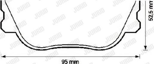 Jurid 571415J - Комплект спирачно феродо, дискови спирачки vvparts.bg