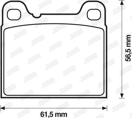 Jurid 571417J - Комплект спирачно феродо, дискови спирачки vvparts.bg