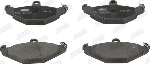 Jurid 571425J - Комплект спирачно феродо, дискови спирачки vvparts.bg