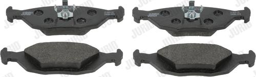 Jurid 571428J - Комплект спирачно феродо, дискови спирачки vvparts.bg