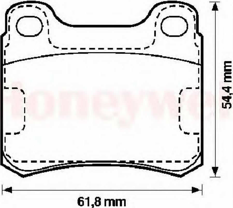 Jurid 571556J-AS - Комплект спирачно феродо, дискови спирачки vvparts.bg