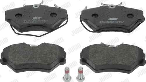 Jurid 571550J - Комплект спирачно феродо, дискови спирачки vvparts.bg