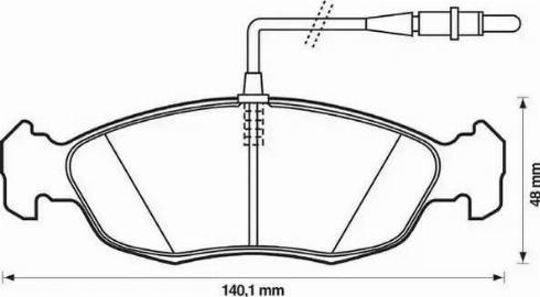 Jurid 571509J-AS - Комплект спирачно феродо, дискови спирачки vvparts.bg