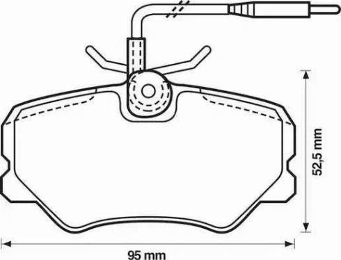 Jurid 571510J-AS - Комплект спирачно феродо, дискови спирачки vvparts.bg