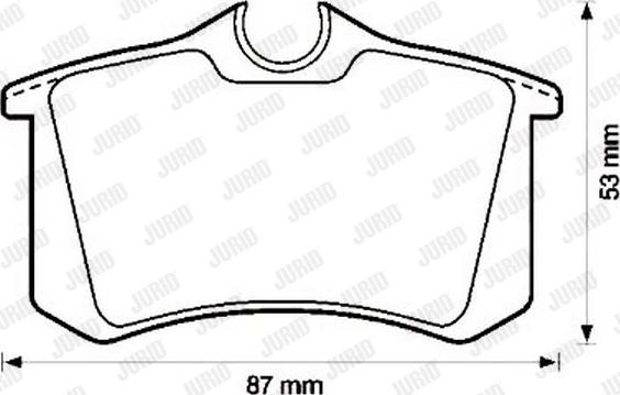 Jurid 571513J - Комплект спирачно феродо, дискови спирачки vvparts.bg