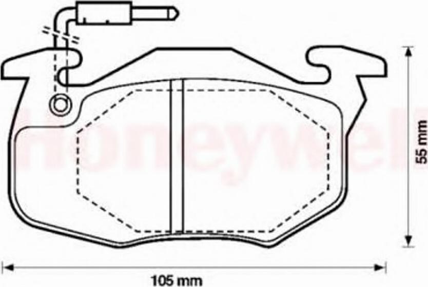 Jurid 571525JAS - Комплект спирачно феродо, дискови спирачки vvparts.bg