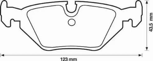 Jurid 571527J-AS - Комплект спирачно феродо, дискови спирачки vvparts.bg