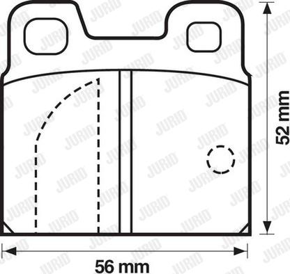 Jurid 571804J - Комплект спирачно феродо, дискови спирачки vvparts.bg