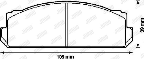 Jurid 571810J - Комплект спирачно феродо, дискови спирачки vvparts.bg