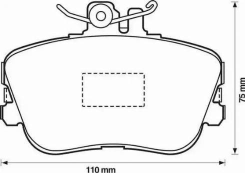 Jurid 571828J-AS - Комплект спирачно феродо, дискови спирачки vvparts.bg