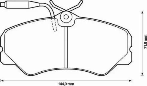 Jurid 571393J-AS - Комплект спирачно феродо, дискови спирачки vvparts.bg