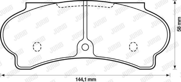 Jurid 571340J - Комплект спирачно феродо, дискови спирачки vvparts.bg