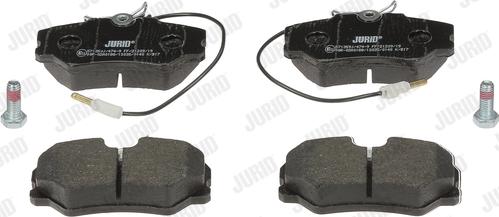 Jurid 571359J - Комплект спирачно феродо, дискови спирачки vvparts.bg