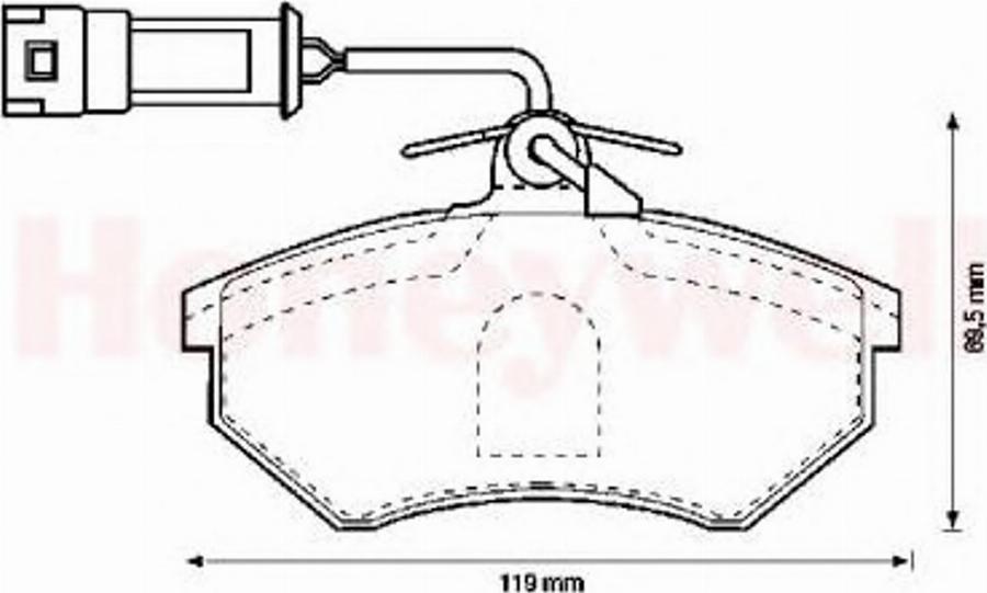 Jurid 571356J-AS - Комплект спирачно феродо, дискови спирачки vvparts.bg